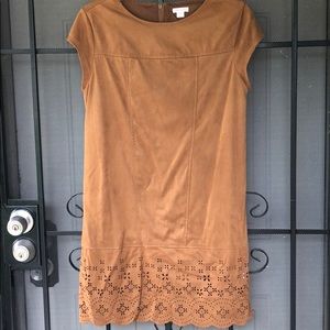 Suede-like Shift Dress